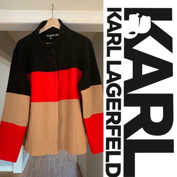 Karl Lagerfeld Jackets & Blazers - SOLD Karl Lagerfeld sweater-jacket
